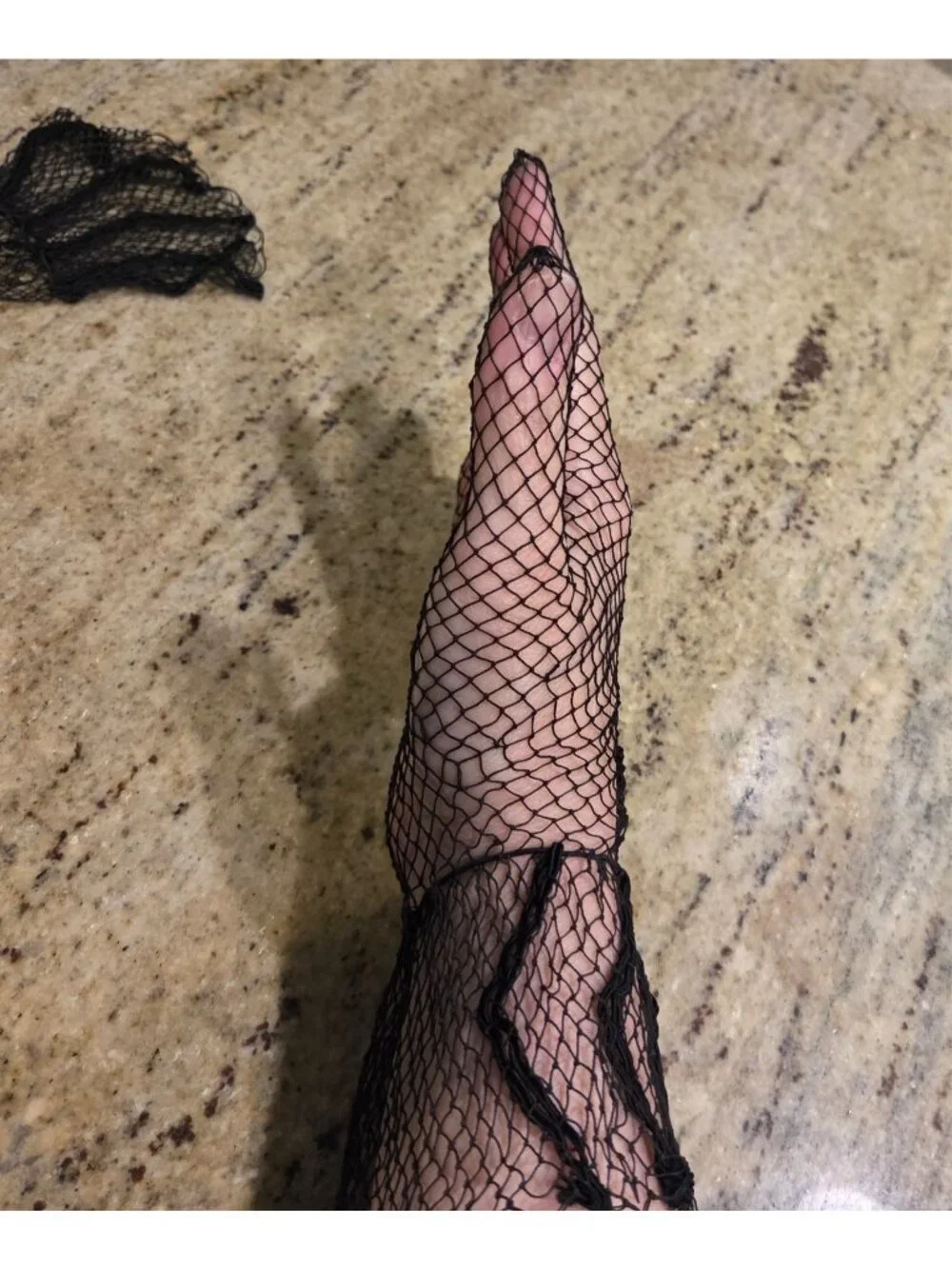 Vintage Womens Size L/XL Black Net Formal 12